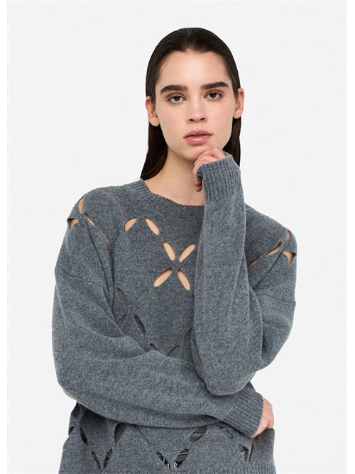 Maglia 100% lana con cut-out LIU JO | MF5039MS009/02050